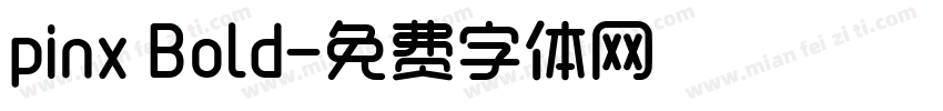 pinx Bold字体转换